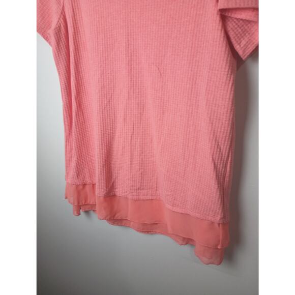 Soft Surrounding Textured V Neck Blouse Button Accents Women Small NWOT - Picture 2 of 6